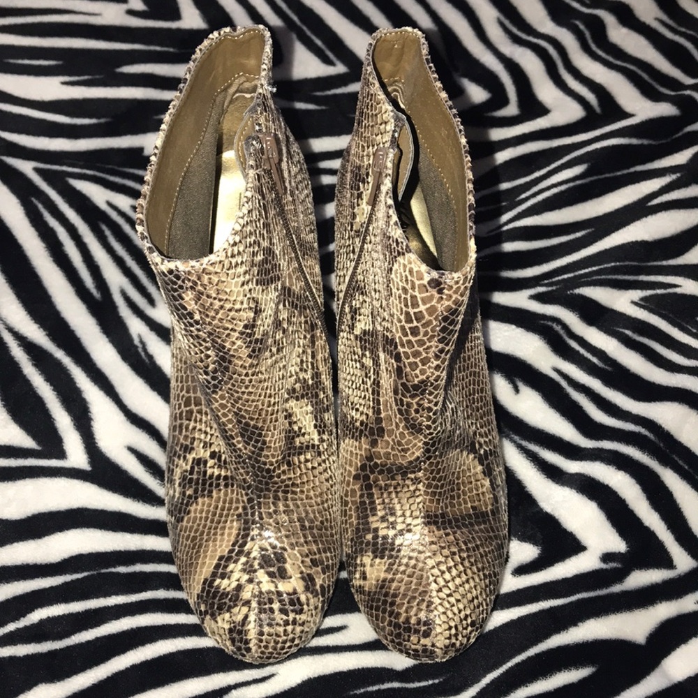 Snake Skin Booties